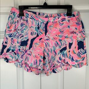 Lilly Pulitzer Pink and Blue Patterned Women Shorts